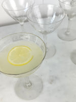 VINTAGE ETCHED CHAMPANGE COUPE