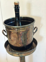 STANDING SILVER PLATE ICE BUCKET
