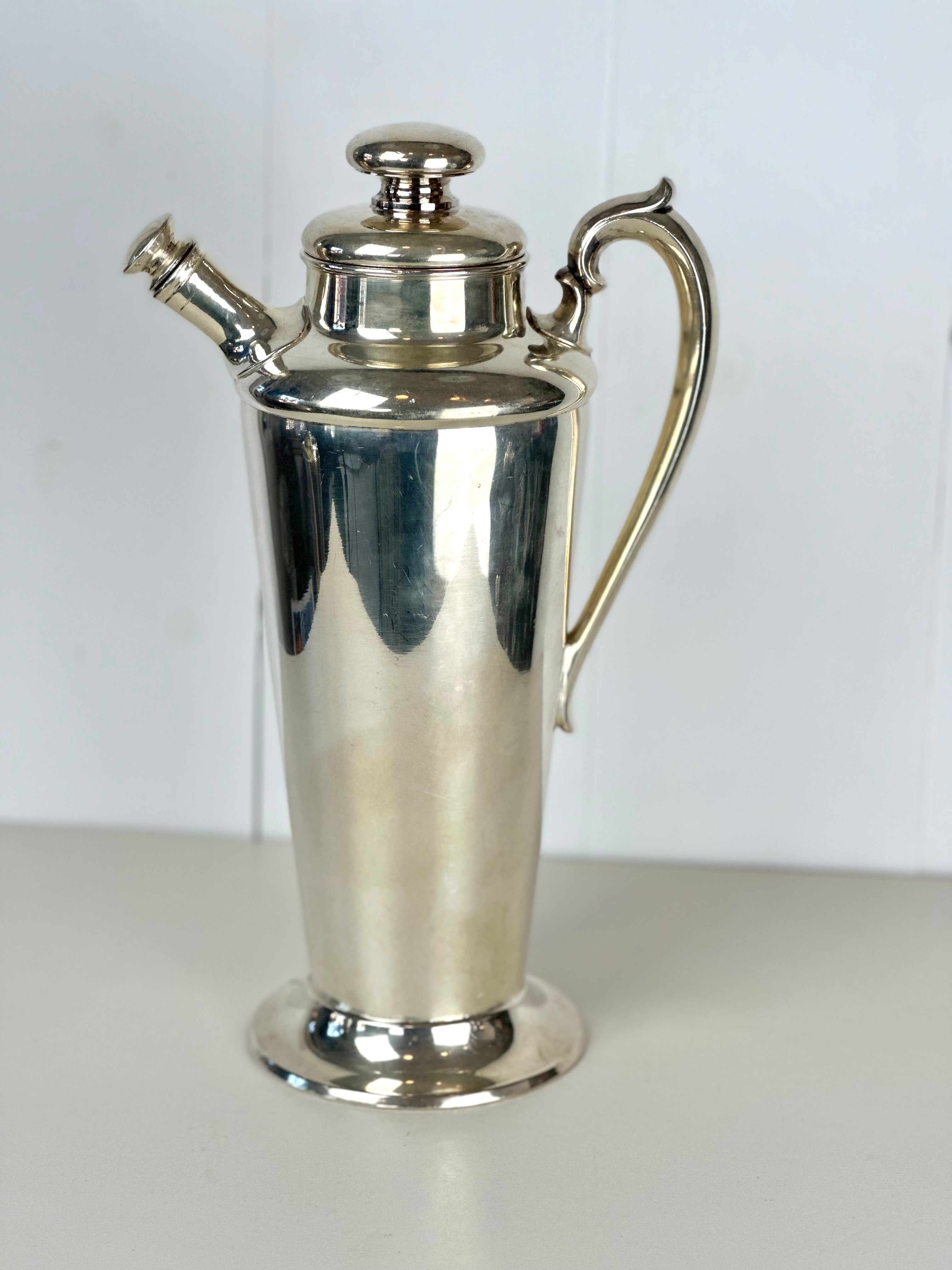 SILVER PLATE COCKTAIL SHAKER PITCHER