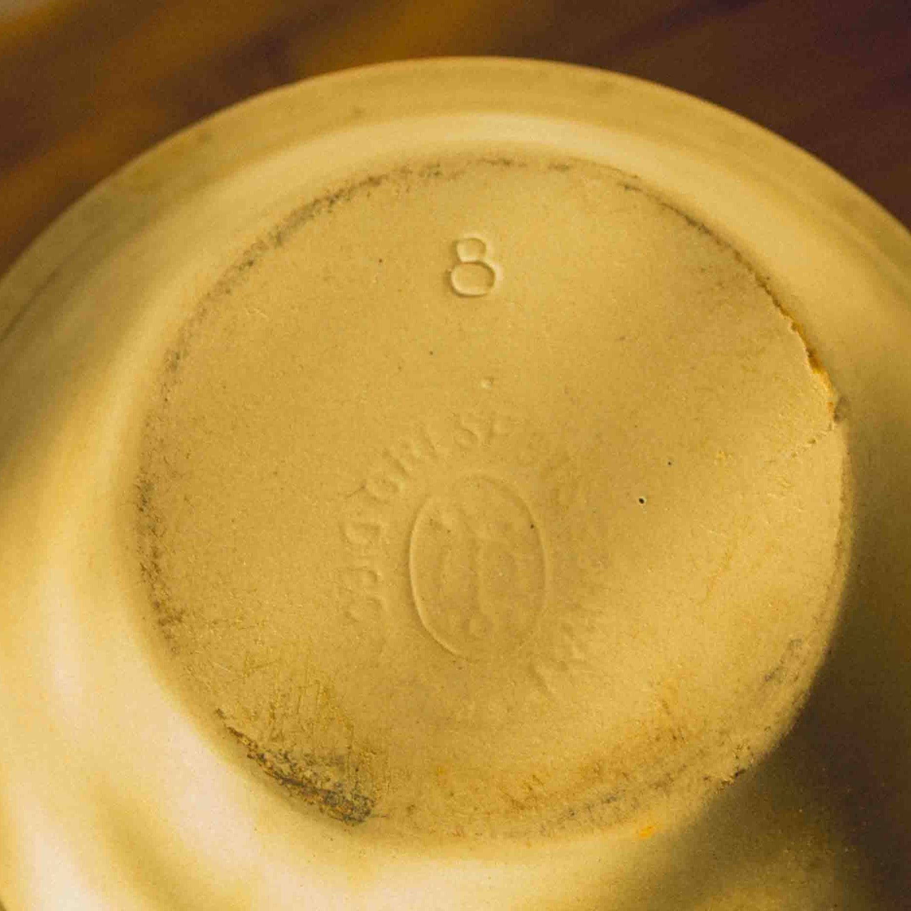 FRENCH VINTAGE STONEWARE BATTER BOWL