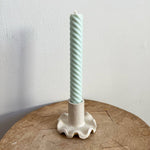 HANDMADE RUFFLE CANDLE HOLDER