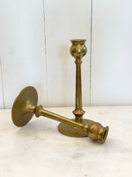 MID CENTURY BRASS CANDLESTICKS