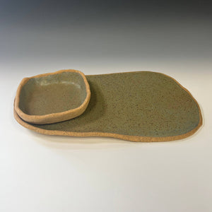 HANDMADE BREAD + OIL DIPPING PLATE