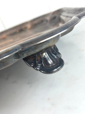 SILVER-PLATE SERVING TRAY