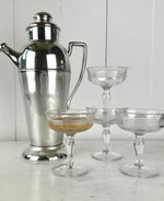VINTAGE STRIPED CHAMPANGE COUPE