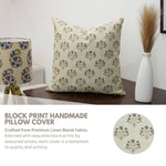 HAND BLOCKED PRINTED PILLOW - GWEN