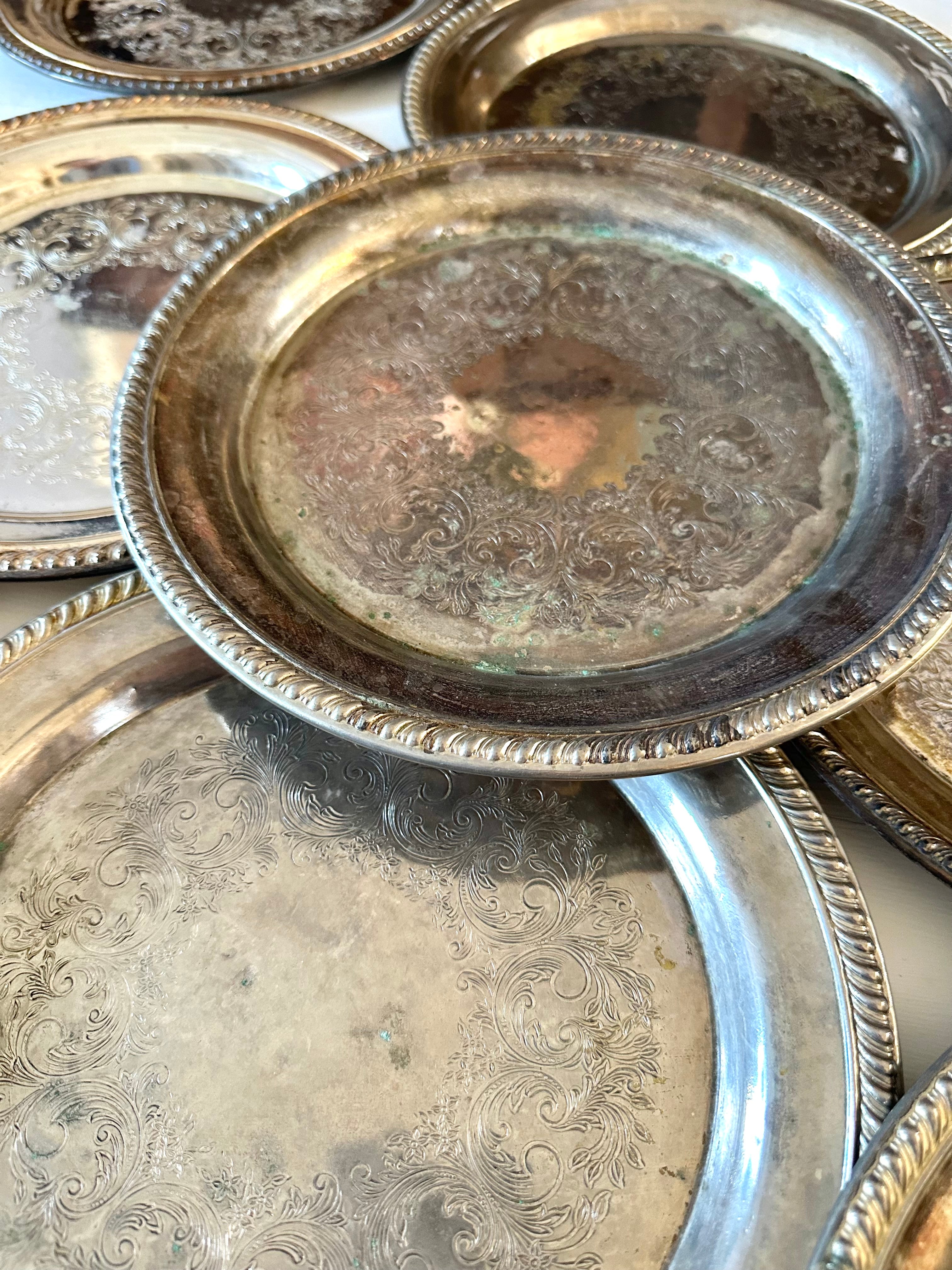 VINTAGE SILVER PLATE CHARGER
