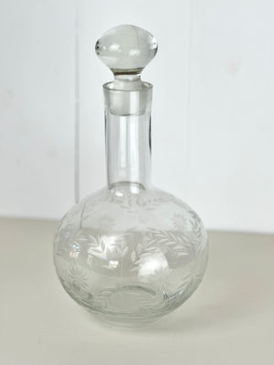 VINTAGE GLASS DECANTER