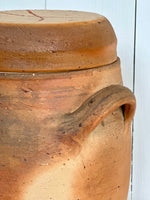 ANTIQUE STONEWARE FRENCH CONFIT POT