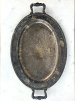 SILVER-PLATE SERVING TRAY