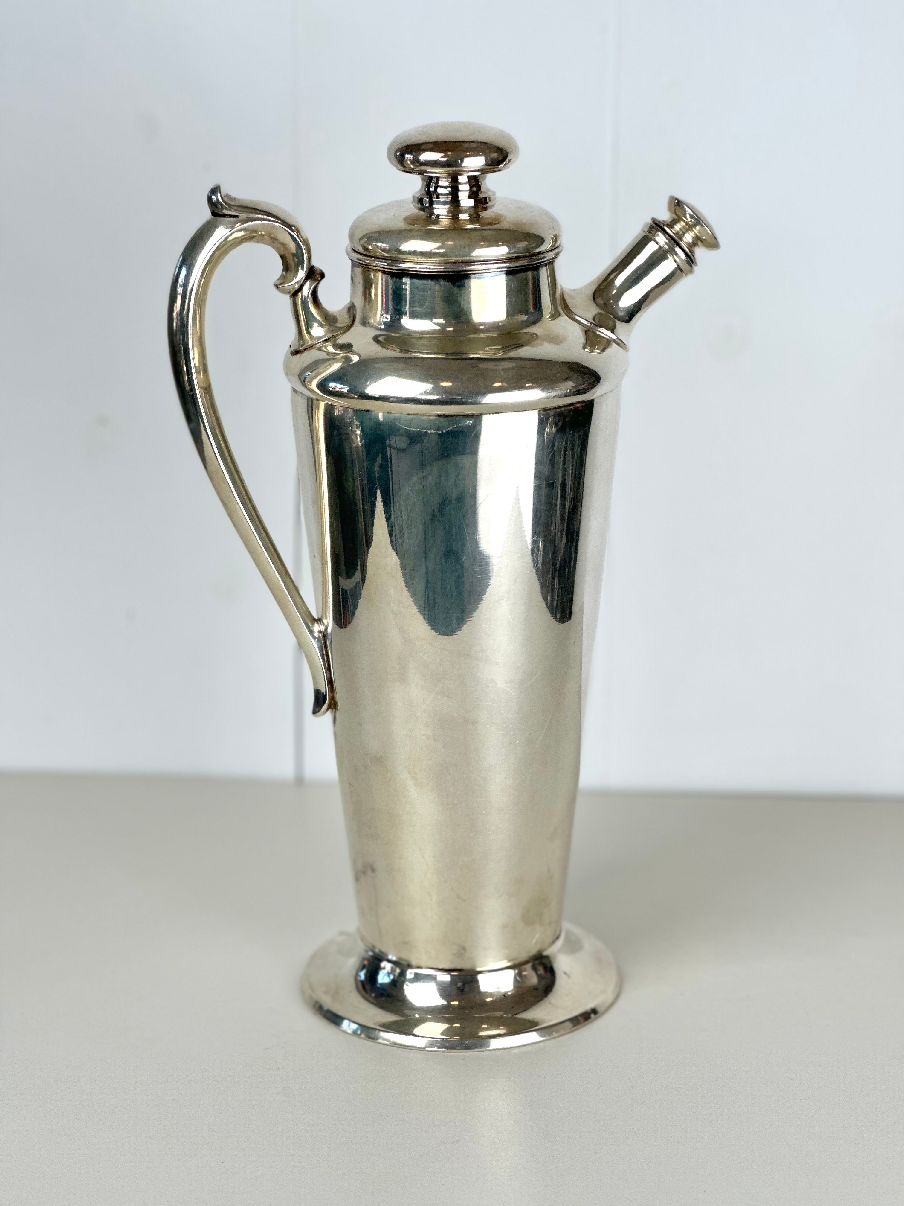 SILVER PLATE COCKTAIL SHAKER PITCHER
