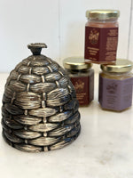 SILVER PLATE HONEY POT