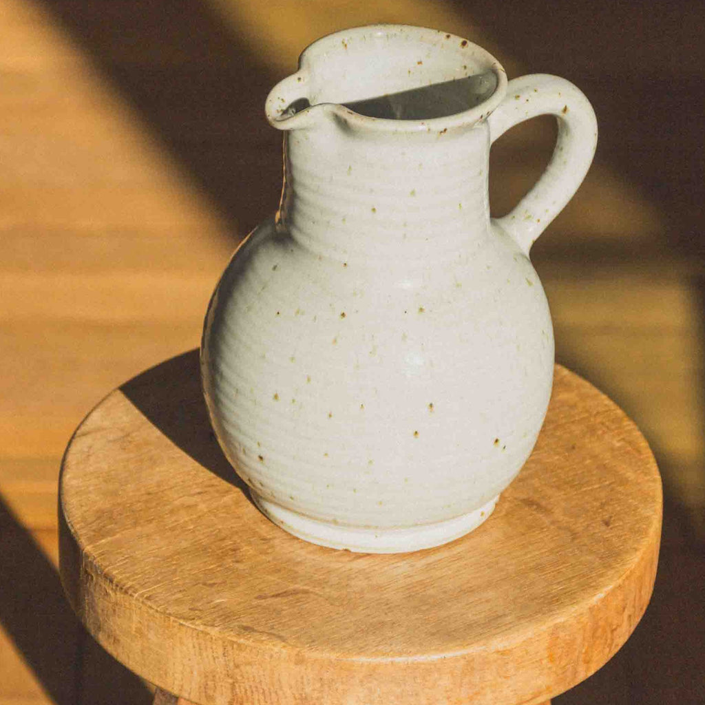 FRENCH GLAZED SANDSTONE PITCHER