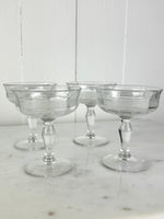VINTAGE STRIPED CHAMPANGE COUPE