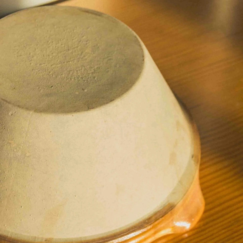 FRENCH VINTAGE STONEWARE BATTER BOWL