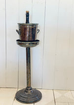 STANDING SILVER PLATE ICE BUCKET