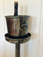 STANDING SILVER PLATE ICE BUCKET