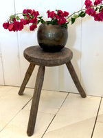 PRIMITIVE WOOD STOOL