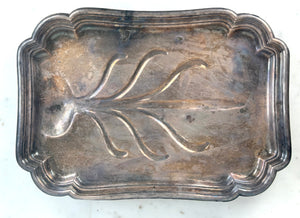 SILVER-PLATE SERVING TRAY