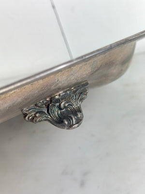 SILVER-PLATE SERVING TRAY
