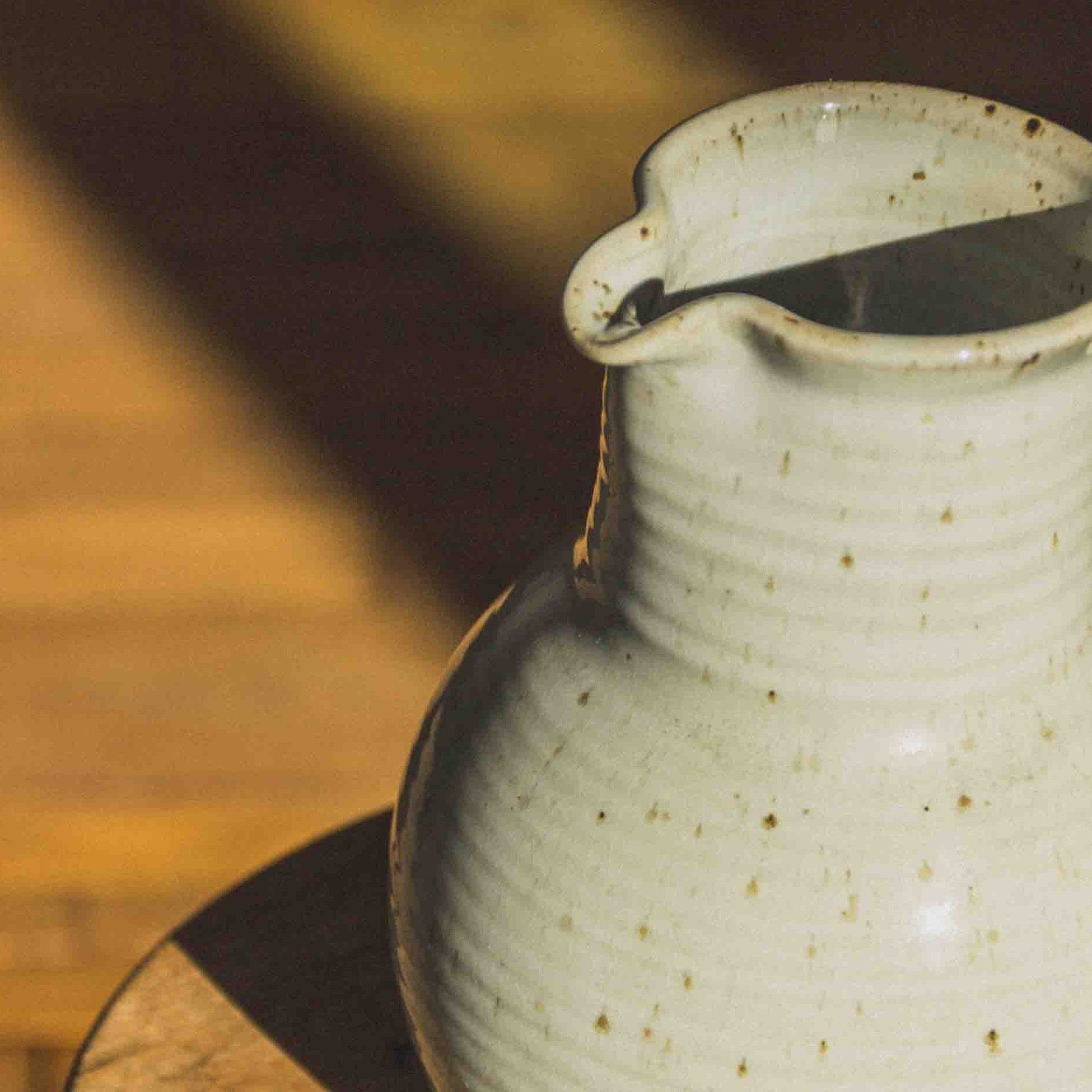 FRENCH GLAZED SANDSTONE PITCHER