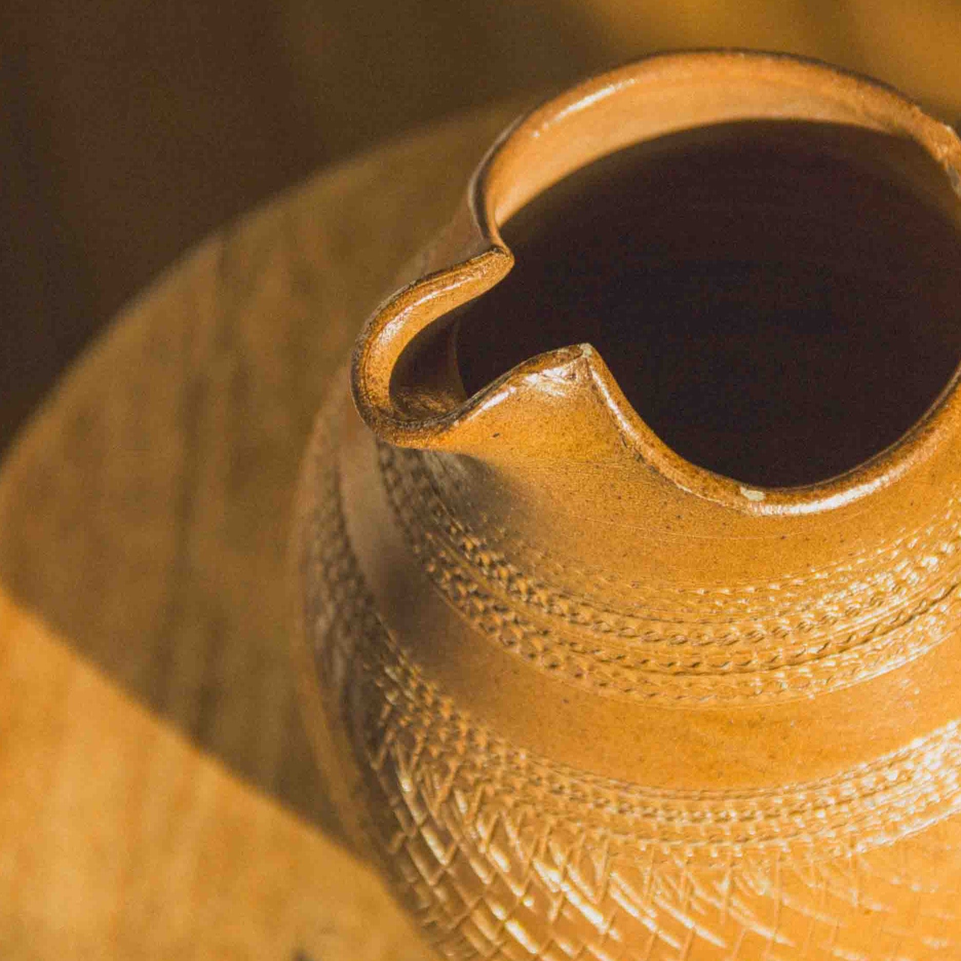 FRENCH DETAILED SANDSTONE PITCHER