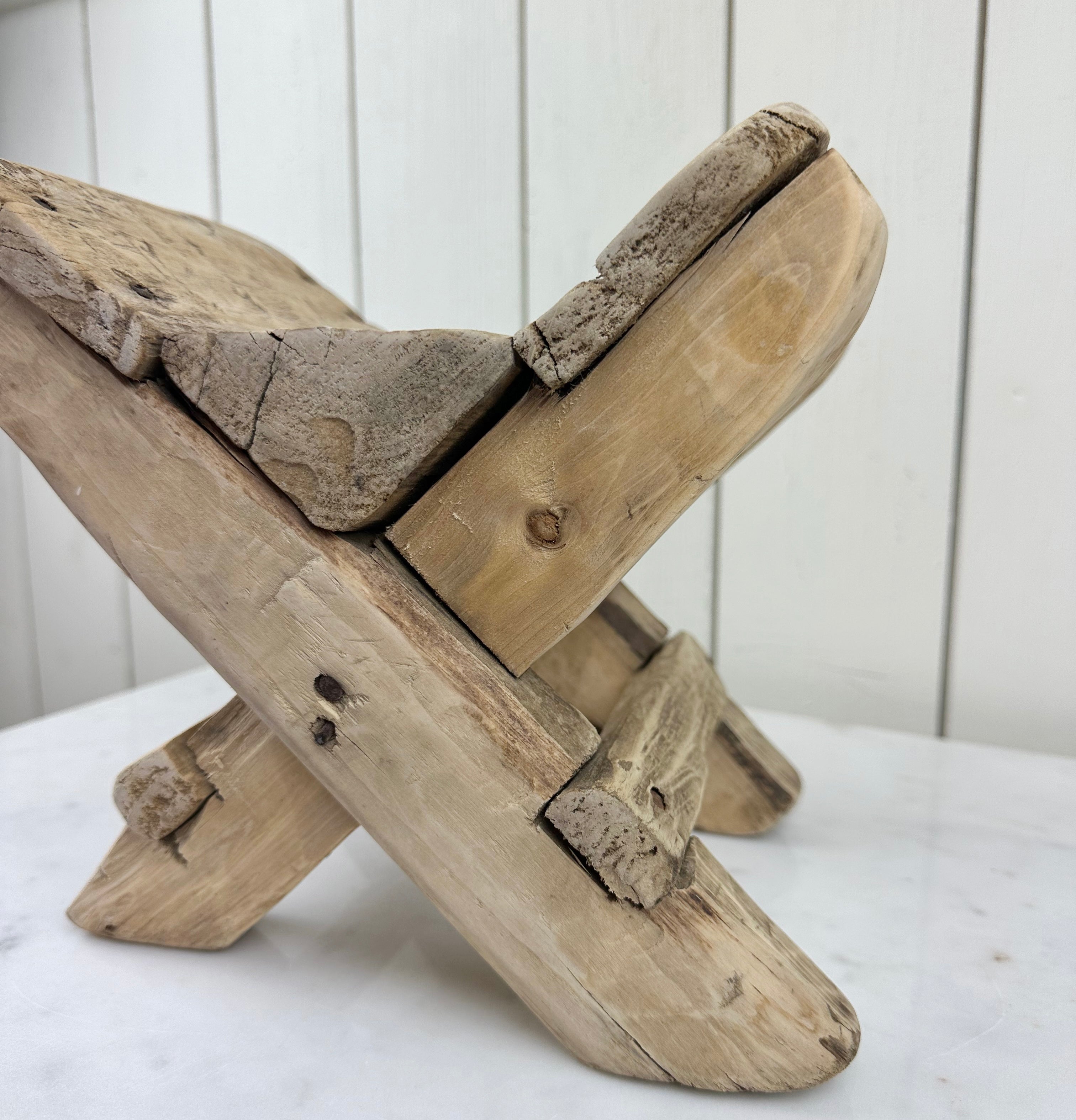 PRIMITIVE WOOD BOOK DISPLAY STAND