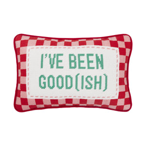 EMBROIDERED NEEDLEPOINT PILLOW