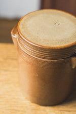 vintage lidded french stoneware confit pot