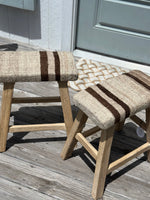 TURKISH WOOL ELM STOOL