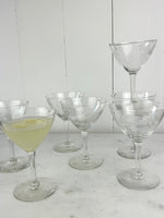 VINTAGE ETCHED CHAMPANGE COUPE