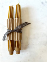 TWIST BEESWAX TAPERS - PAIR