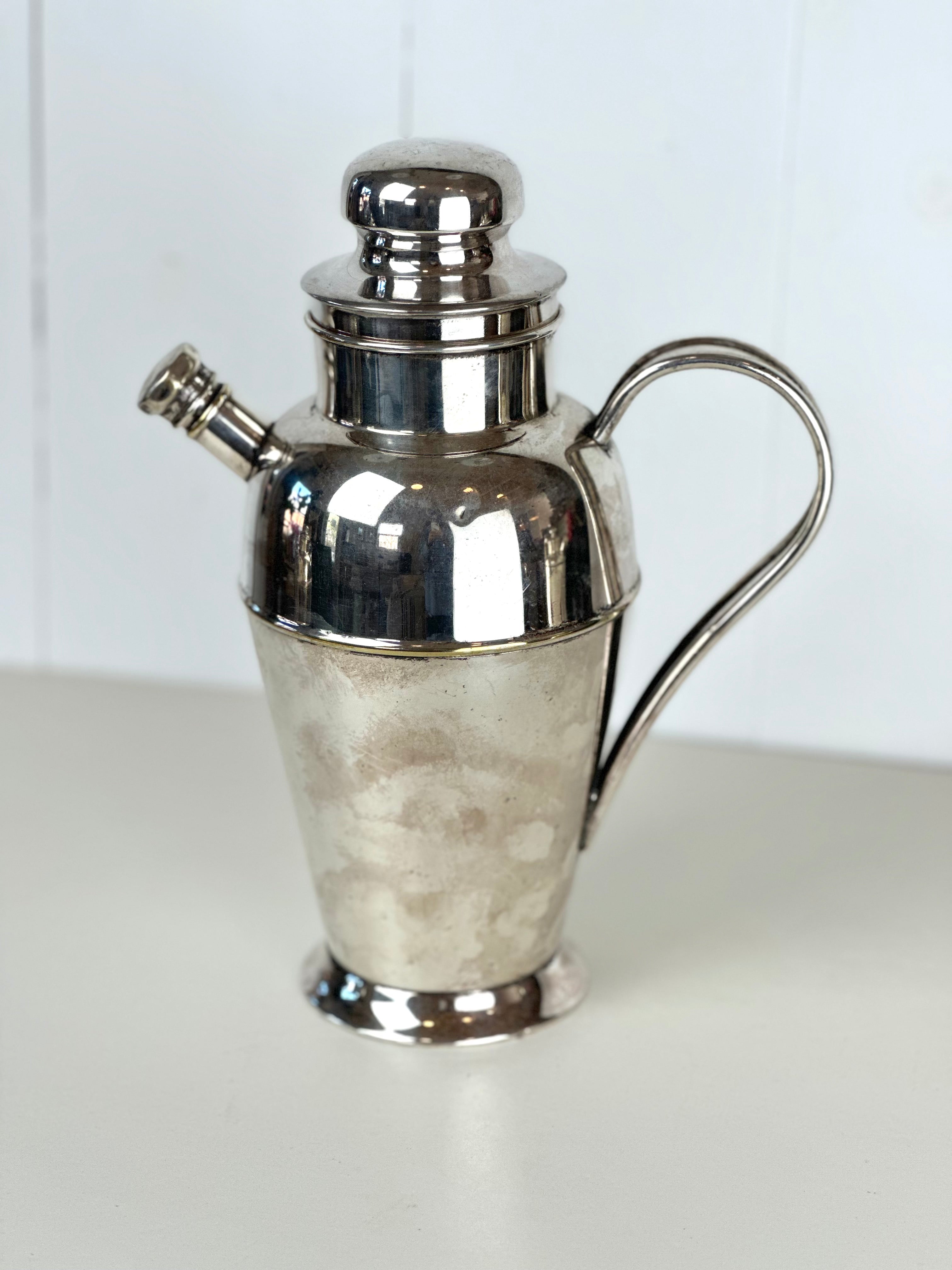 SILVER PLATE COCKTAIL SHAKER PITCHER