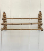 ANTIQUE WOOD TOWEL BAR