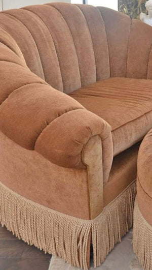 VINTAGE FRINGE LOVE SEAT