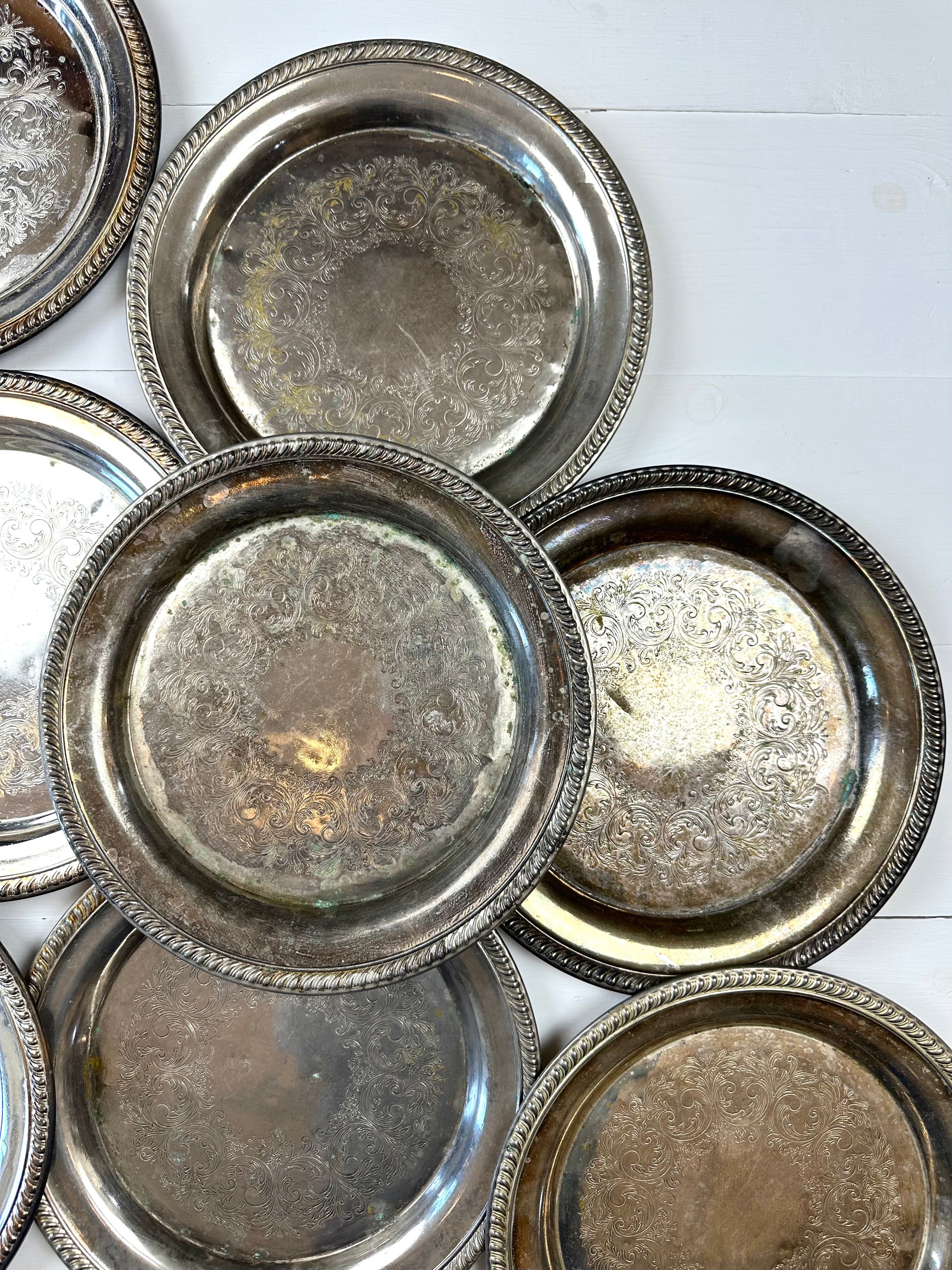 VINTAGE SILVER PLATE CHARGER