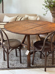 PRIMITIVE SPANISH ROUND DINING TABLE