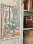 ANTIQUE FRENCH OIL PAINTING 