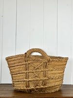 ANTIQUE SPANISH GATHERING BASKET 