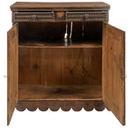 19TH C. SCALLOP JELLY CUPBOARD