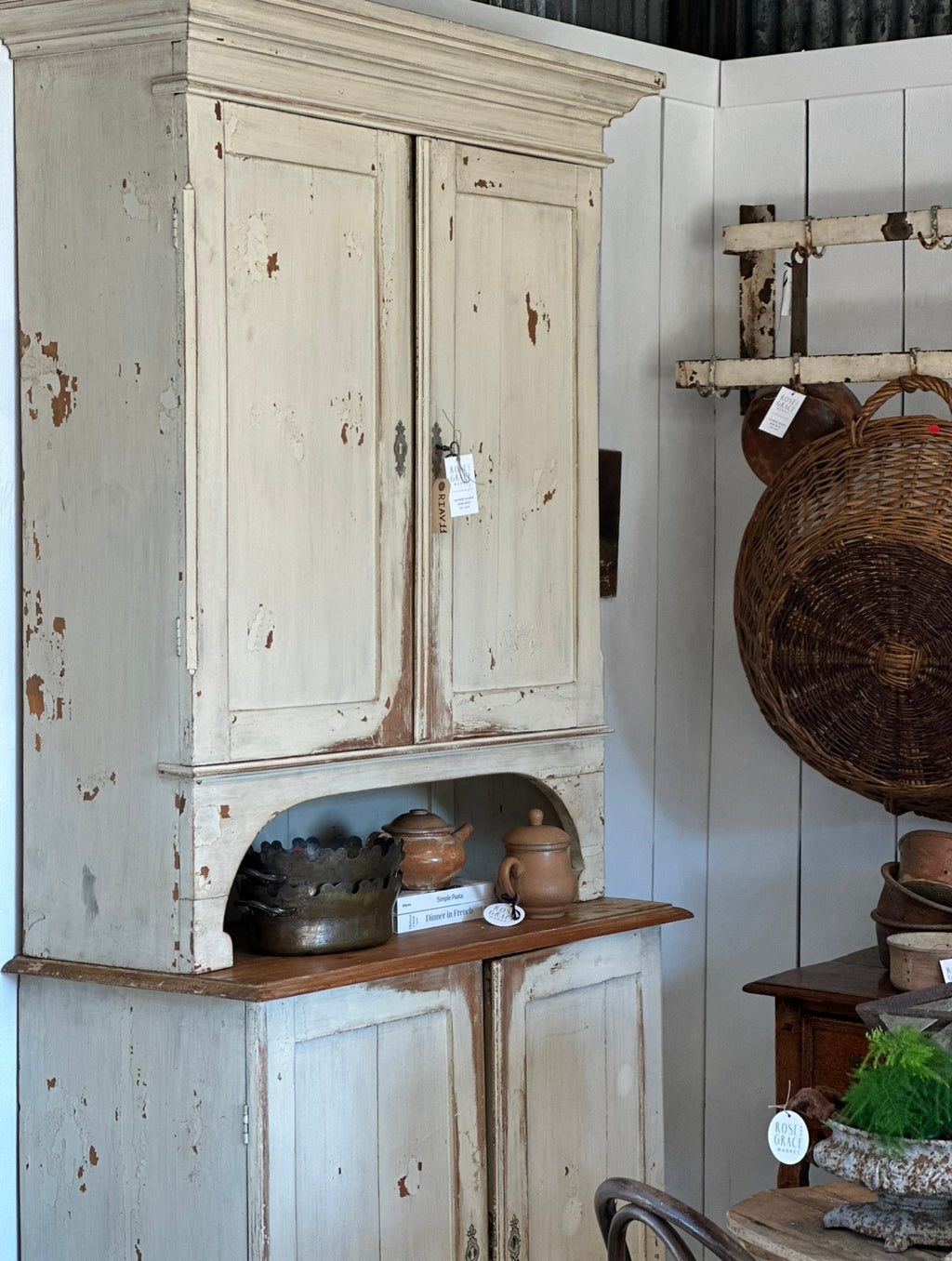 ANTIQUE FRENCH KITCHEN CUPBOARD