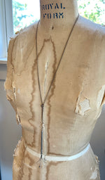 STERLING SILVER SWIZZLE STICK NECKLACE