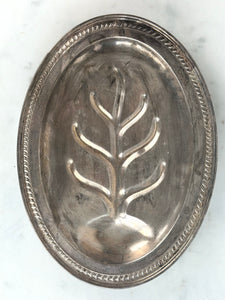 SILVER-PLATE SERVING TRAY