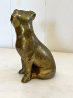VINTAGE BRASS DOG