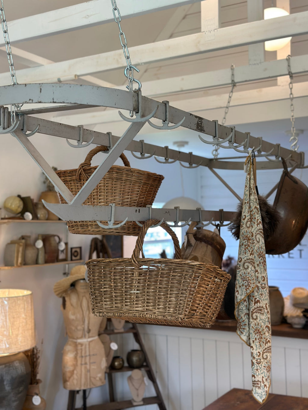 VINTAGE INDUSTRIAL POT RACK
