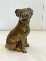 VINTAGE BRASS DOG