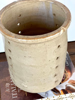 FRENCH STONEWARE FAISSELLE DETAIL