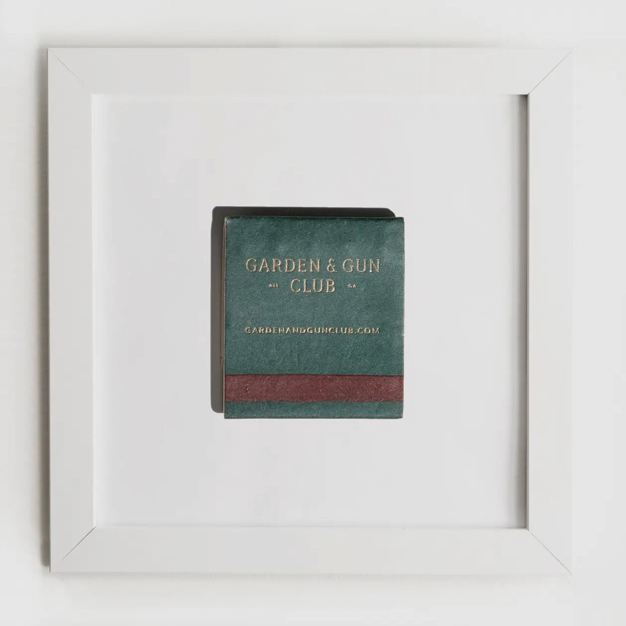 FRAMED VINTAGE MATCHBOOK PRINT