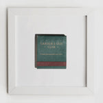 FRAMED VINTAGE MATCHBOOK PRINT