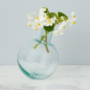 HAND-BLOWN SPHERE BUD VASE